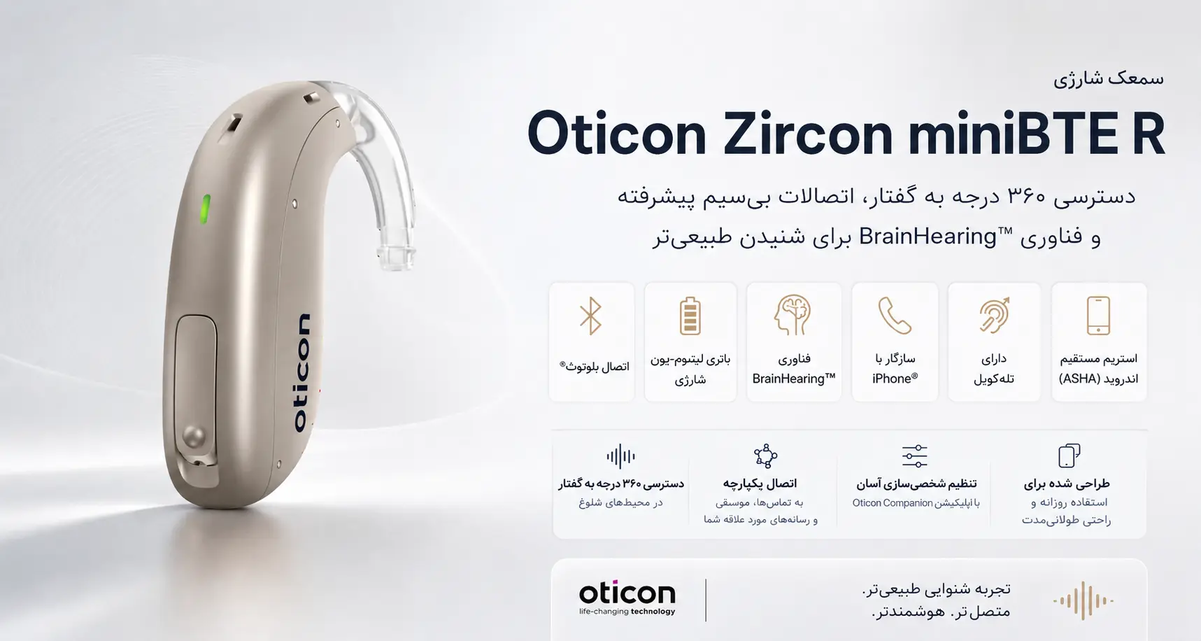 سمعک اتیکن زیرکن Zircon اقتصادی